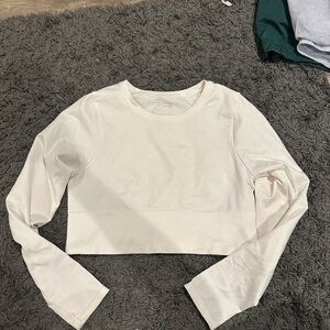 Aerie Off-White Crewneck Top